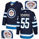 Jets 55 Mark Scheifele Navy With Special Glittery Logo Adidas Jersey,baseball caps,new era cap wholesale,wholesale hats